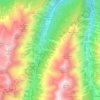 Rhêmes-Saint-Georges topographic map, elevation, terrain