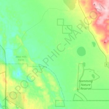 Mimegarra topographic map, elevation, terrain