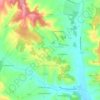 Brie-sous-Chalais topographic map, elevation, terrain