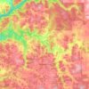 Gidgegannup topographic map, elevation, terrain