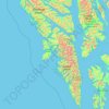 Sitka topographic map, elevation, terrain