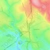 Lubumbashi topographic map, elevation, terrain