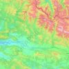 Jacétanie topographic map, elevation, terrain