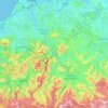La Nive topographic map, elevation, terrain
