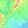 Volta Region topographic map, elevation, terrain
