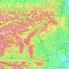Styria topographic map, elevation, terrain