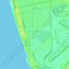 West Beach topographic map, elevation, terrain