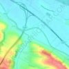 Vieillevigne topographic map, elevation, terrain