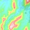 Canungra topographic map, elevation, terrain