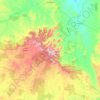 Carnarvon National Park topographic map, elevation, terrain