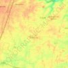 Outarville topographic map, elevation, terrain