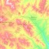 Orchon topographic map, elevation, terrain