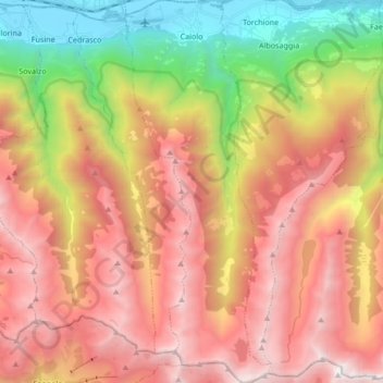Caiolo topographic map, elevation, terrain