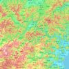 Lishui topographic map, elevation, terrain