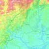 Oconee County topographic map, elevation, terrain