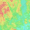 Montpellier topographic map, elevation, terrain