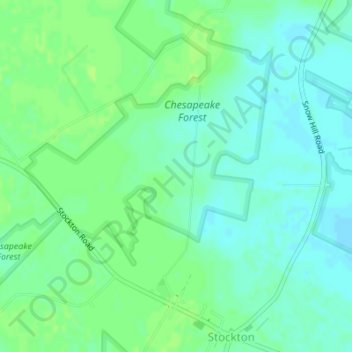 Stockton topographic map, elevation, terrain