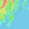Narragansett topographic map, elevation, terrain