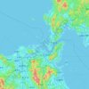 Kitakyushu topographic map, elevation, terrain