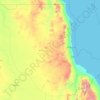 Red Sea State topographic map, elevation, terrain