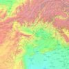 Khyber Pakhtunkhwa topographic map, elevation, terrain