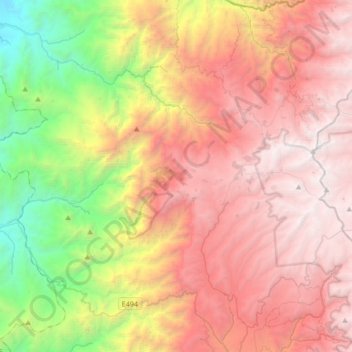 Salinas topographic map, elevation, terrain