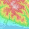 Sveti Vlas topographic map, elevation, terrain