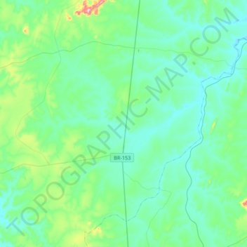 Nova Rosalândia topographic map, elevation, terrain