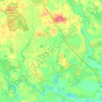 Пережирский сельский Совет topographic map, elevation, terrain