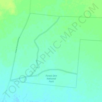 Forest Den National Park topographic map, elevation, terrain