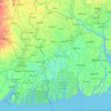 Khulna Division topographic map, elevation, terrain