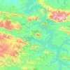 Carmo do Rio Claro topographic map, elevation, terrain