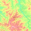 Barretos topographic map, elevation, terrain
