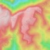 Kanangra Walls topographic map, elevation, terrain