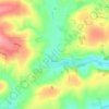 Rudston topographic map, elevation, terrain