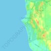 Port Denison topographic map, elevation, terrain