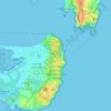 Kamay Botany Bay National Park topographic map, elevation, terrain