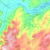 Mochdre topographic map, elevation, terrain