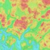 Repovesi National Park topographic map, elevation, terrain