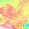 Mongolia topographic map, elevation, terrain