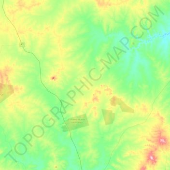 Eumamurrin topographic map, elevation, terrain