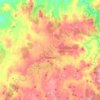 Oberon topographic map, elevation, terrain