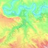 Escatrón topographic map, elevation, terrain