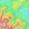 Lizzano in Belvedere topographic map, elevation, terrain
