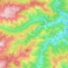 Chanéac topographic map, elevation, terrain