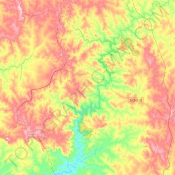 Nova Aurora topographic map, elevation, terrain