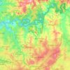 Warrandyte District topographic map, elevation, terrain