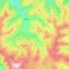 Alston Moor topographic map, elevation, terrain