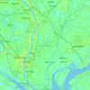 Bandar Upazila topographic map, elevation, terrain