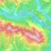 Malaussène topographic map, elevation, terrain